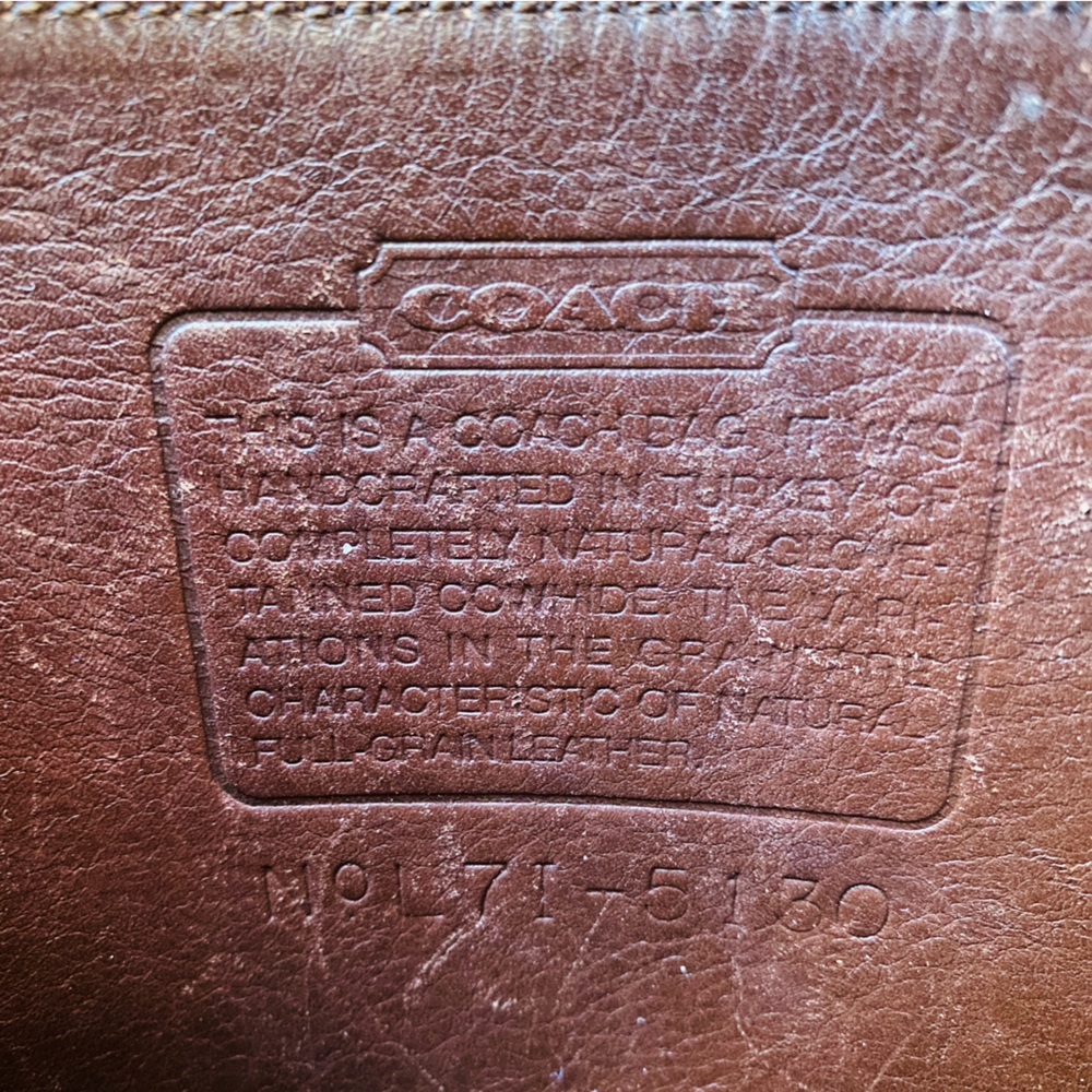 COACH station bag 5170 crossbody chocolate brown leather - Picture 11 of 15